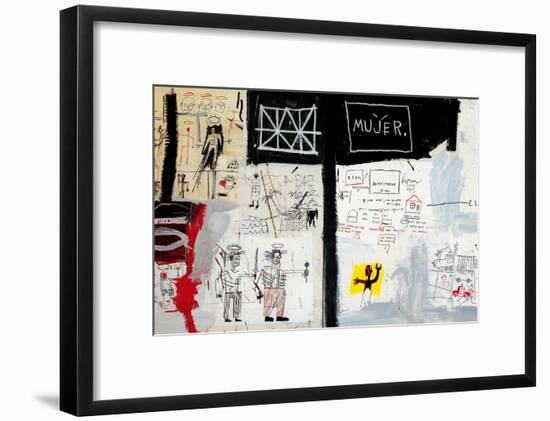 Price of Gasoline in the Third World, 1982-Jean-Michel Basquiat-Framed Giclee Print