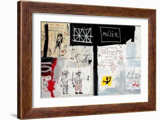 Price of Gasoline in the Third World, 1982-Jean-Michel Basquiat-Framed Giclee Print