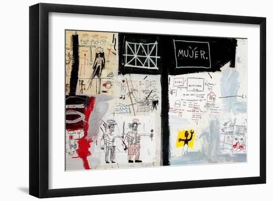 Price of Gasoline in the Third World, 1982-Jean-Michel Basquiat-Framed Giclee Print