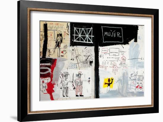 Price of Gasoline in the Third World, 1982-Jean-Michel Basquiat-Framed Giclee Print