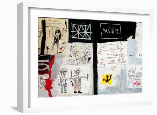 Price of Gasoline in the Third World, 1982-Jean-Michel Basquiat-Framed Giclee Print