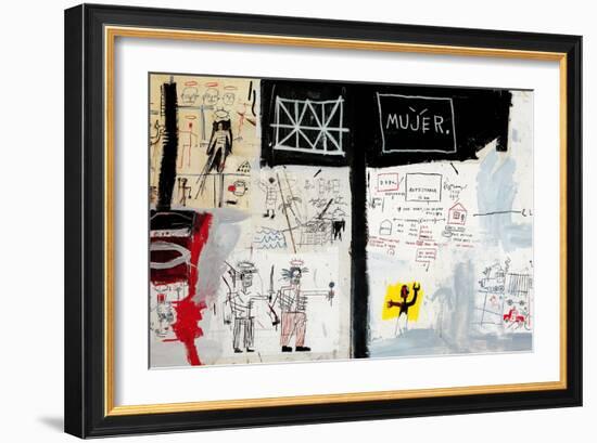 Price of Gasoline in the Third World, 1982-Jean-Michel Basquiat-Framed Giclee Print