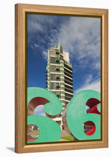 Price Tower, Bartlesville, Oklahoma, USA-Walter Bibikow-Framed Premier Image Canvas