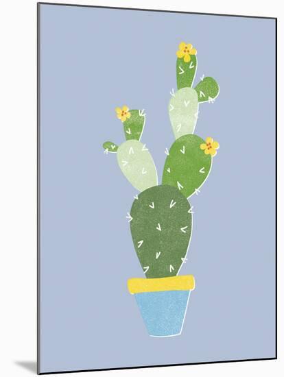 Prickly Cactus-Clara Wells-Mounted Giclee Print
