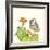 Prickly Pear and Elf Owl-Robbin Rawlings-Framed Premium Giclee Print