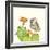 Prickly Pear and Elf Owl-Robbin Rawlings-Framed Premium Giclee Print