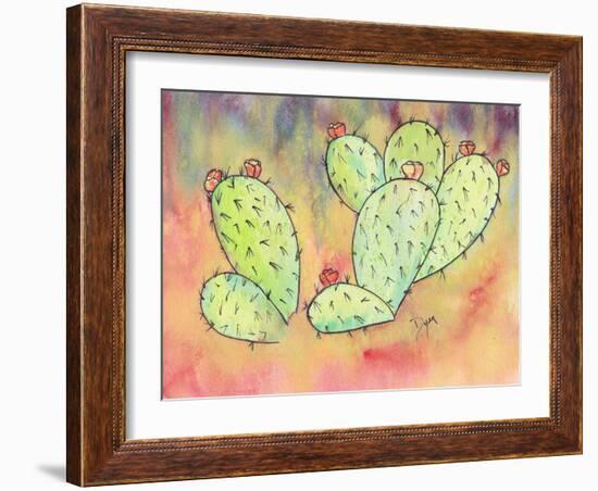 Prickly Pear Cactus-Beverly Dyer-Framed Art Print