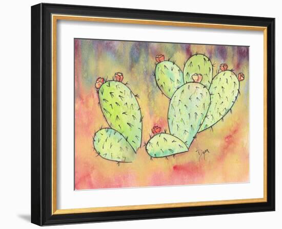 Prickly Pear Cactus-Beverly Dyer-Framed Art Print