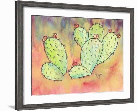 Prickly Pear Cactus-Beverly Dyer-Framed Art Print