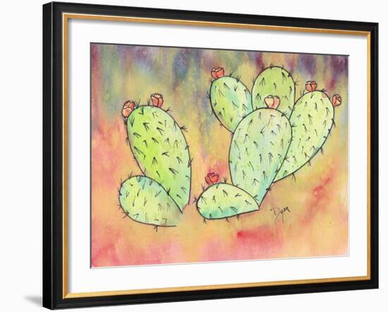 Prickly Pear Cactus-Beverly Dyer-Framed Art Print