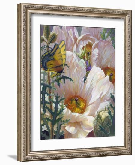 Prickly Poppies and Yellowtails-Elizabeth Horning-Framed Giclee Print
