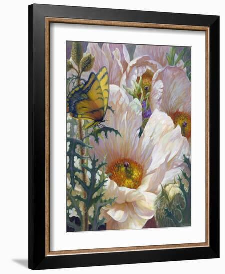 Prickly Poppies and Yellowtails-Elizabeth Horning-Framed Giclee Print