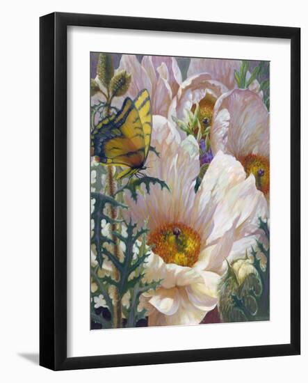 Prickly Poppies and Yellowtails-Elizabeth Horning-Framed Giclee Print