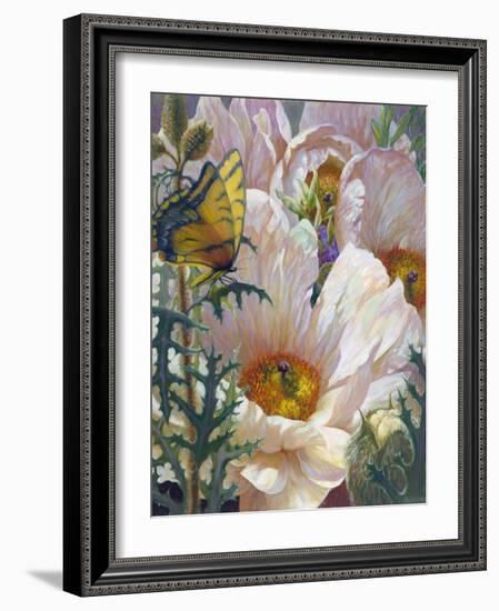 Prickly Poppies and Yellowtails-Elizabeth Horning-Framed Giclee Print