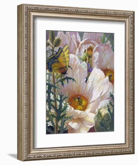 Prickly Poppies and Yellowtails-Elizabeth Horning-Framed Giclee Print