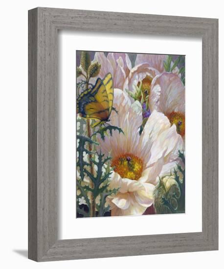 Prickly Poppies and Yellowtails-Elizabeth Horning-Framed Giclee Print