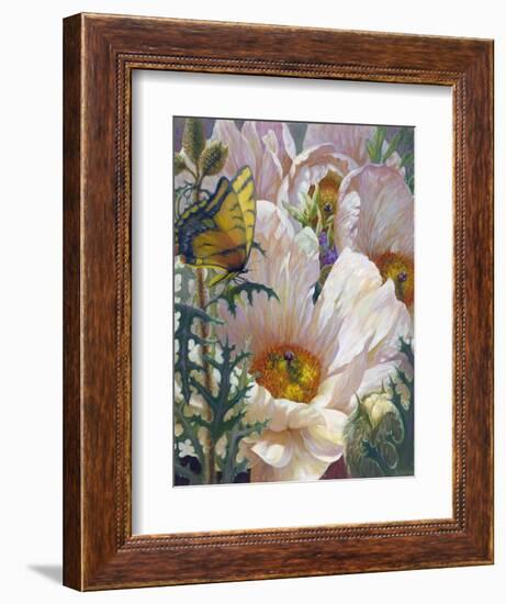 Prickly Poppies and Yellowtails-Elizabeth Horning-Framed Giclee Print