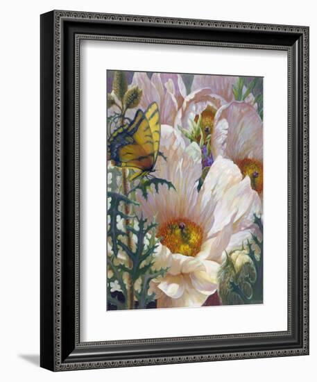 Prickly Poppies and Yellowtails-Elizabeth Horning-Framed Giclee Print