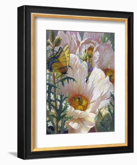 Prickly Poppies and Yellowtails-Elizabeth Horning-Framed Giclee Print