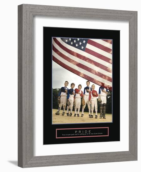 Pride - American Flag-Unknown Unknown-Framed Photo