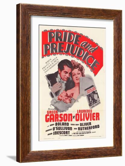 Pride and Prejudice, 1940-null-Framed Art Print