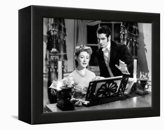 Pride And Prejudice, Greer Garson, Laurence Olivier, 1940-null-Framed Stretched Canvas