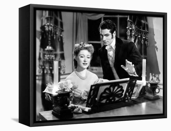 Pride And Prejudice, Greer Garson, Laurence Olivier, 1940-null-Framed Stretched Canvas