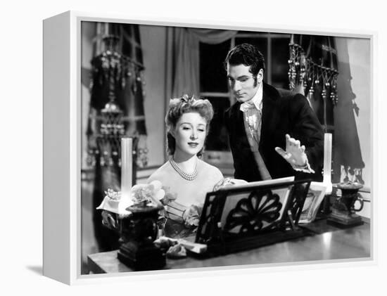 Pride And Prejudice, Greer Garson, Laurence Olivier, 1940-null-Framed Stretched Canvas