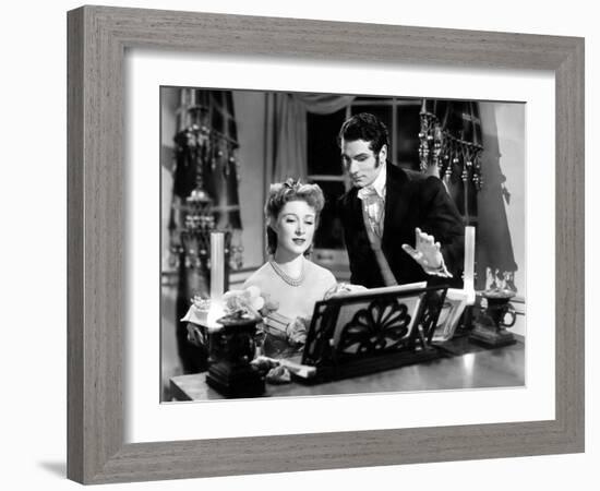 Pride And Prejudice, Greer Garson, Laurence Olivier, 1940-null-Framed Photo