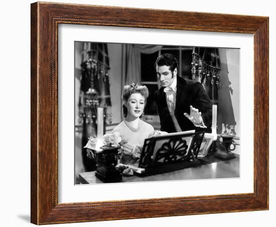 Pride And Prejudice, Greer Garson, Laurence Olivier, 1940-null-Framed Photo