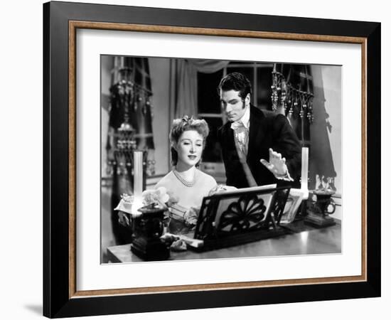 Pride And Prejudice, Greer Garson, Laurence Olivier, 1940-null-Framed Photo