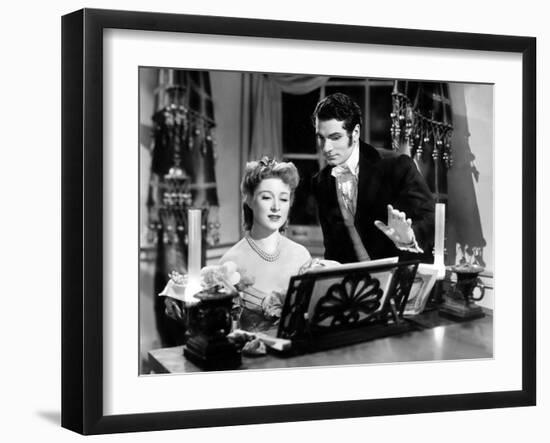 Pride And Prejudice, Greer Garson, Laurence Olivier, 1940-null-Framed Photo