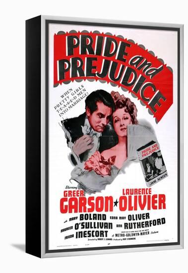 Pride and Prejudice, Laurence Olivier, Greer Garson, 1940-null-Framed Stretched Canvas