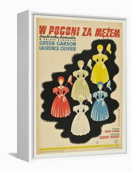 Pride and Prejudice, Polish Movie Poster, 1940-null-Framed Stretched Canvas