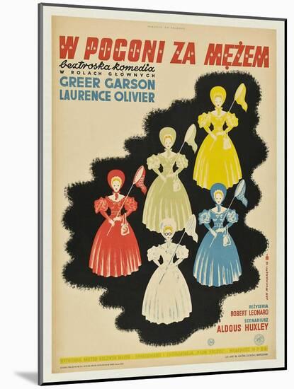 Pride and Prejudice, Polish Movie Poster, 1940-null-Mounted Art Print