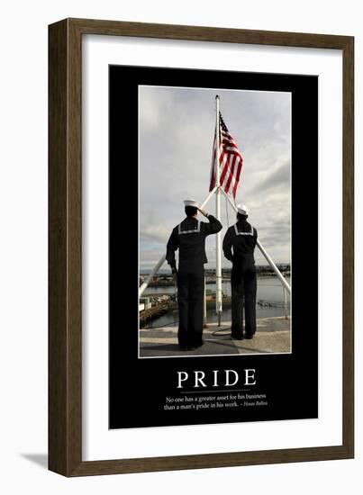 Pride: Inspirational Quote and Motivational Poster-null-Framed Photographic Print