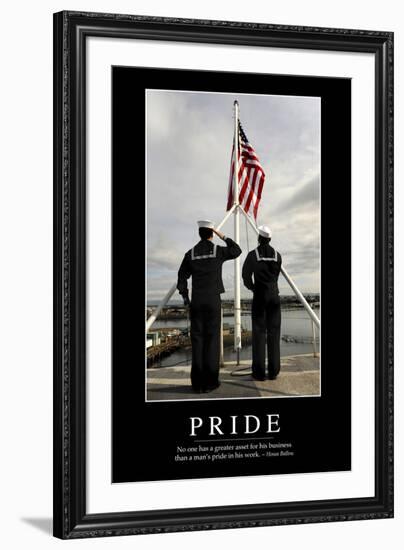 Pride: Inspirational Quote and Motivational Poster-null-Framed Photographic Print