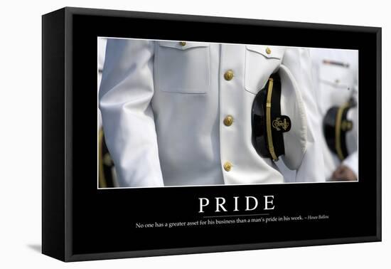 Pride: Inspirational Quote and Motivational Poster-null-Framed Premier Image Canvas