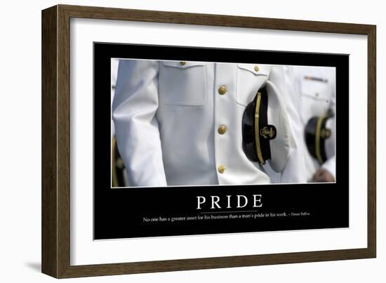 Pride: Inspirational Quote and Motivational Poster-null-Framed Photographic Print