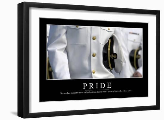 Pride: Inspirational Quote and Motivational Poster-null-Framed Photographic Print
