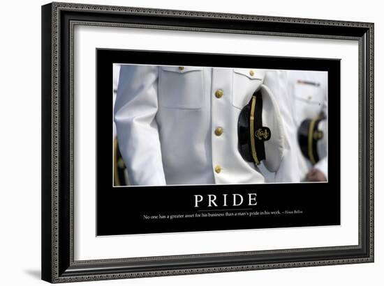 Pride: Inspirational Quote and Motivational Poster-null-Framed Photographic Print