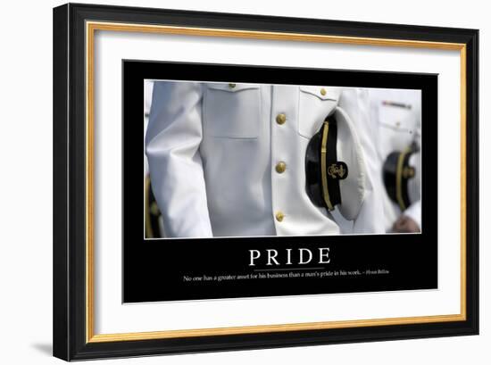 Pride: Inspirational Quote and Motivational Poster-null-Framed Photographic Print