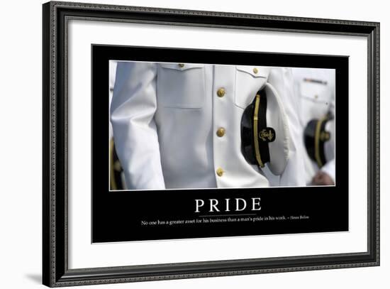 Pride: Inspirational Quote and Motivational Poster-null-Framed Photographic Print