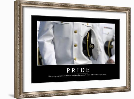 Pride: Inspirational Quote and Motivational Poster-null-Framed Photographic Print