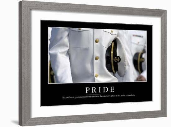 Pride: Inspirational Quote and Motivational Poster-null-Framed Photographic Print