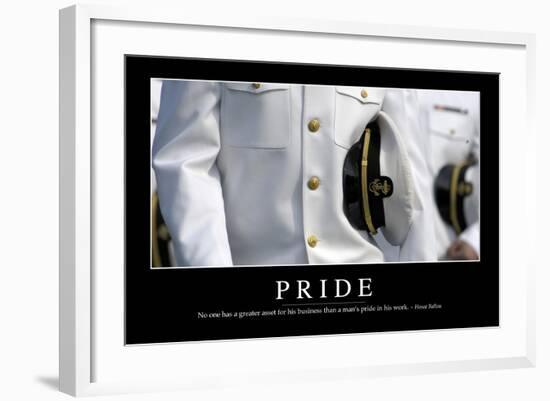 Pride: Inspirational Quote and Motivational Poster-null-Framed Photographic Print