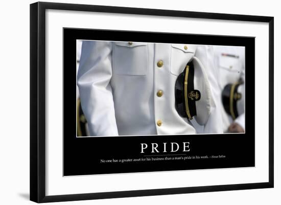 Pride: Inspirational Quote and Motivational Poster-null-Framed Photographic Print