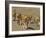 Pride of African Lions Walking Along a Track, Serengeti Np, Tanzania-Edwin Giesbers-Framed Photographic Print