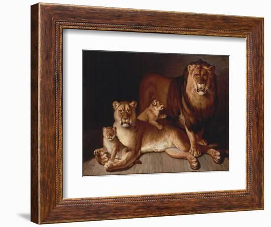 Pride of Lions-Jean-Baptiste Huet-Framed Giclee Print