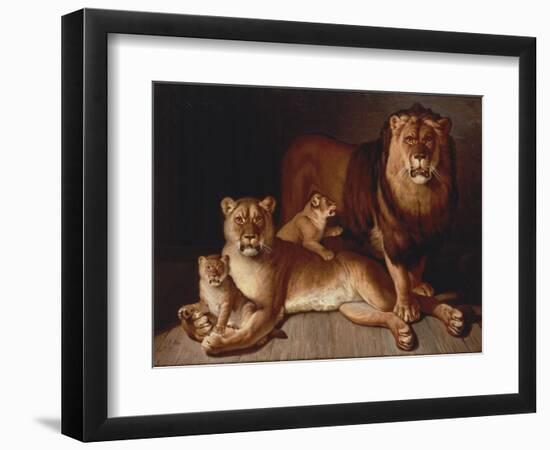 Pride of Lions-Jean-Baptiste Huet-Framed Giclee Print